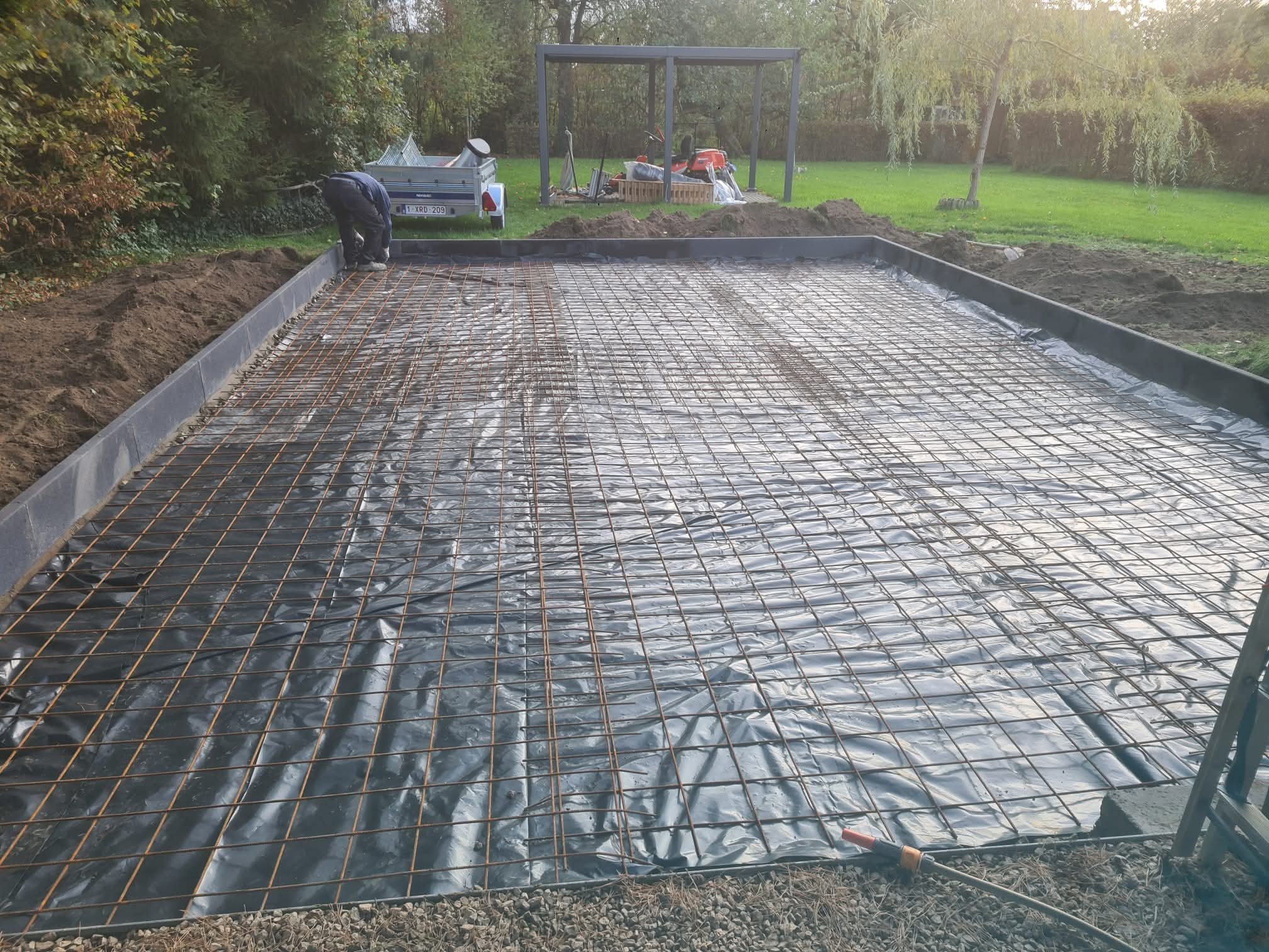 Réalisation d'une terrasse en klinkers à Boncelles