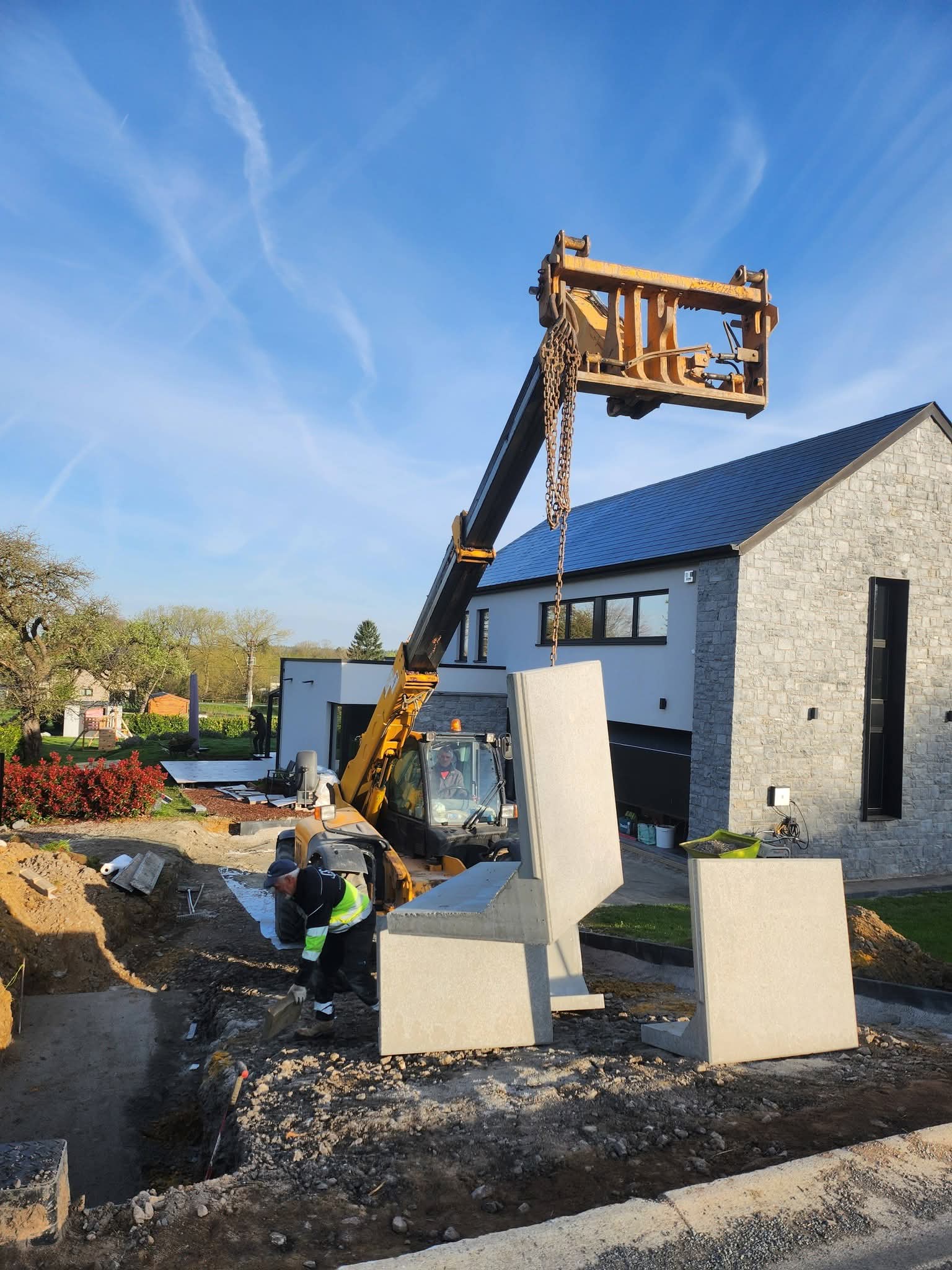 Chantier à Modave
