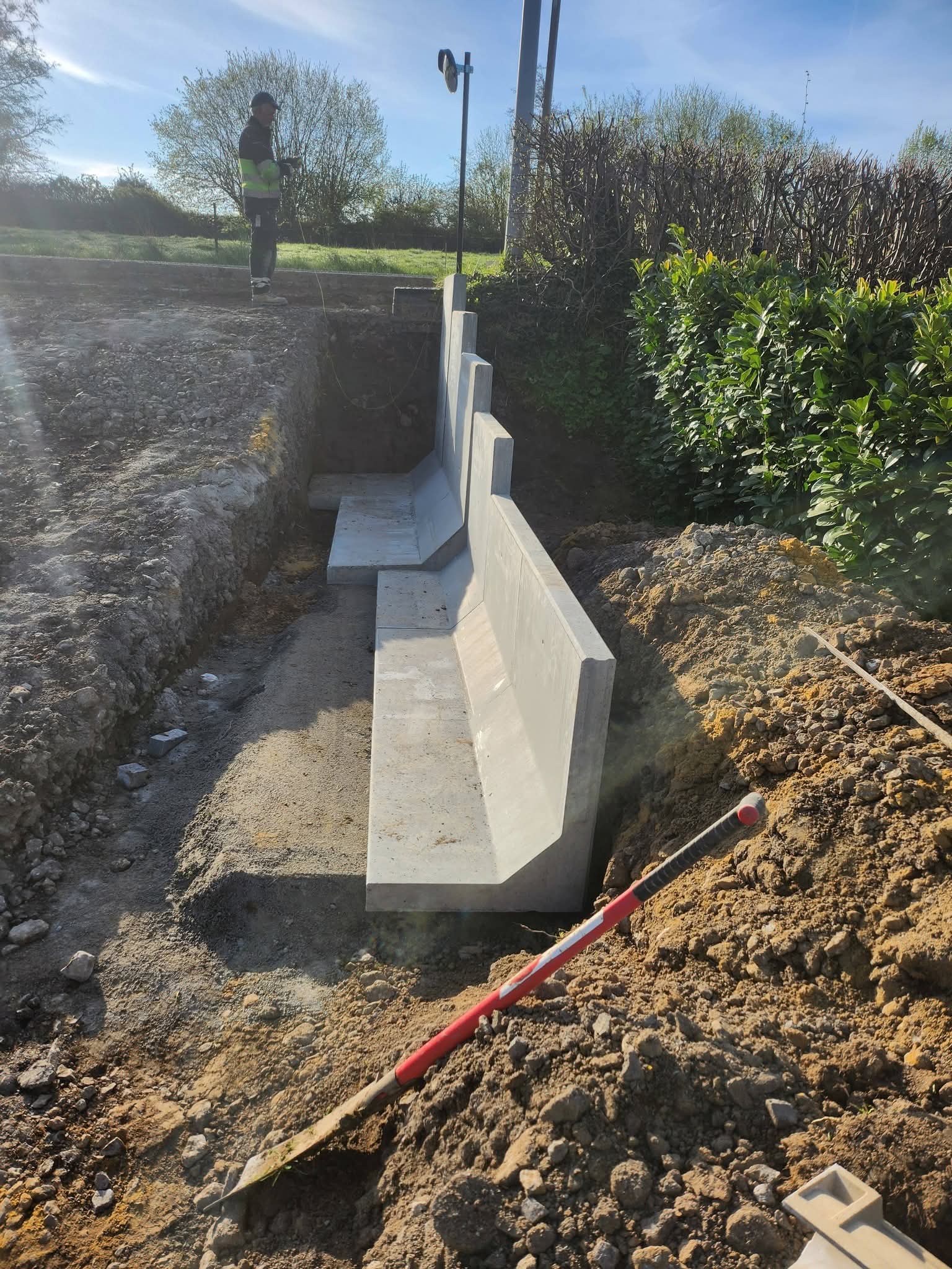 Chantier à Modave